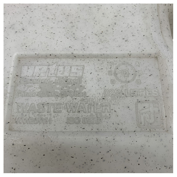 Montage de cloison de réservoir d'eaux usées Vetus Marine 25L - WW25WH