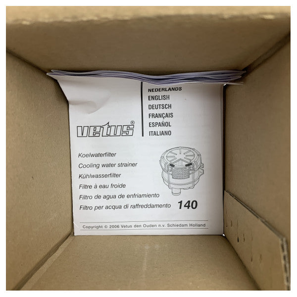 Vetus Marine Water Strainer FTR140 - Veden suodatin veneille 13-19 mm sisään-/ulosmenolle