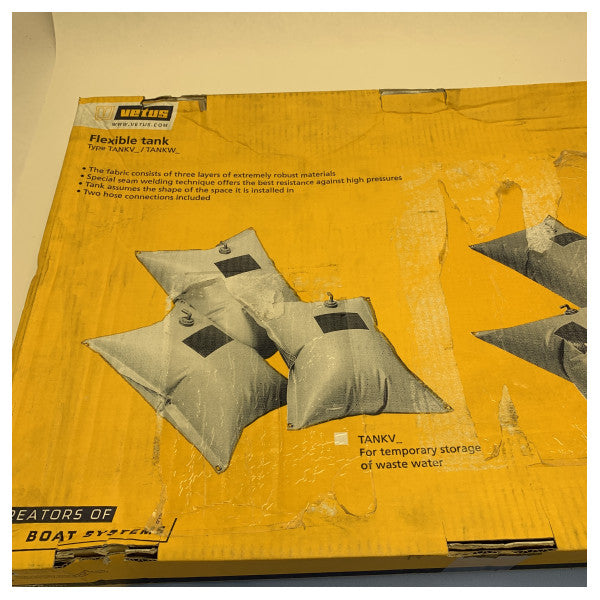 Vetus 100L joustava kolmio vesitankki, jonka voi täyttää ja tyhjentää - TANKW1003