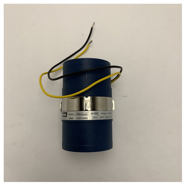 Vetus TWINLINEC 24V Ventilador Marino Inline de 76 mm - Ventilador de Ventilación Potente para Barcos y Buques