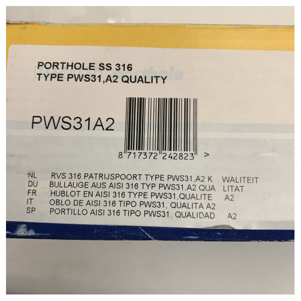 Otwór okrągły D198 mm z nierdzewnej stali A3 - PWS31A2