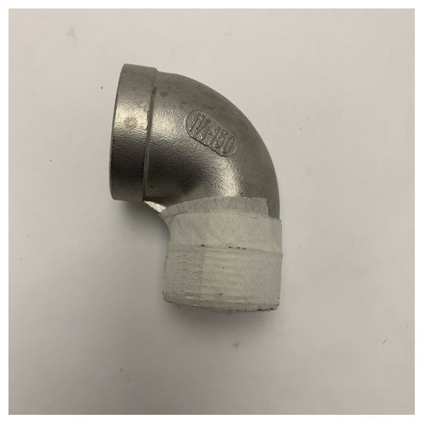 وصلة من الفولاذ المقاوم للصدأ بزاوية 90 درجة Vetus QS050107 بقطر 1 1/4 بوصة