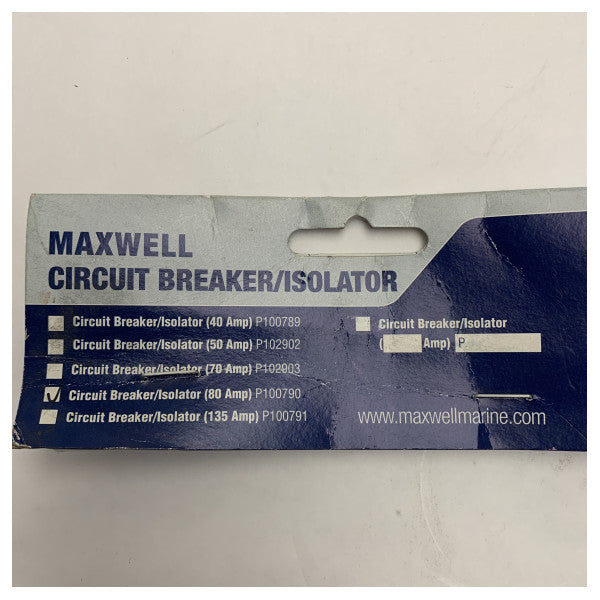 Maxwell 80 amp 12 / 24V electric circuit breaker - P100790