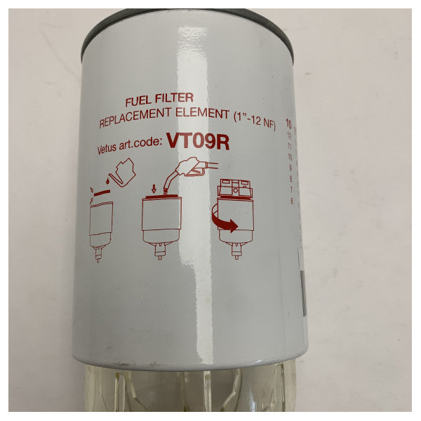 فيلتر وقود فيتوس مارين فاصل المياه خرطوشة VT09R - بديل عالي الأداء للقوارب