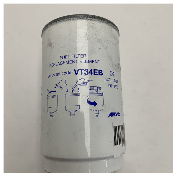 Vetus VT34EB spin on fuel filter element 10 micron 380L/h