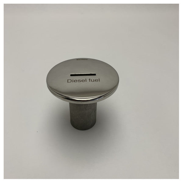 Vetus Stainless Steel Diesel Fuel Deck Filler Cap 38mm - CAPF38S