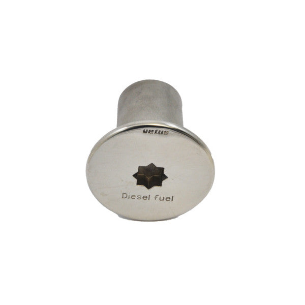 Vetus Inossidabbli Steel Diesel Fuel Deck Filler Cap 51mm - CAPF51W