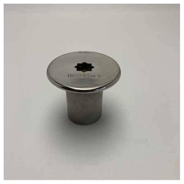 Vetus Inossidabbli Steel Diesel Fuel Deck Filler Cap 51mm - CAPF51W