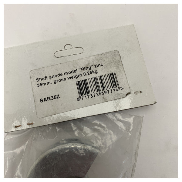 Bot Propeller Şaftı Korozyon Koruması için 35mm Vetus Çinko Şaft Anodu - SAR35Z