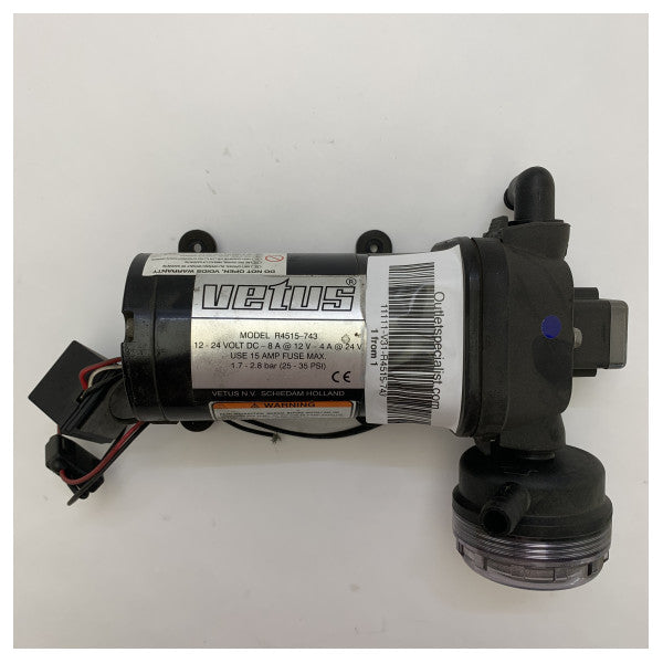 Vetus Flojet R4515-743 høytrykks ferskvannspumpe med trykksensor