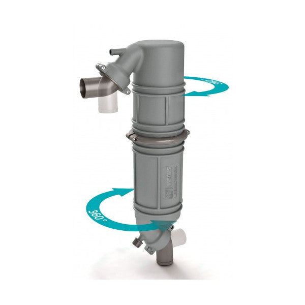 Vetus NLGP50 Waterlock 50mm Marine Exhaust Silencer Water Trap