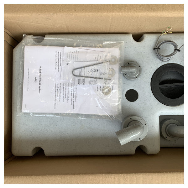 Vetus WWS8812B 88L svart vattensystem för avloppsvatten med pump 12V