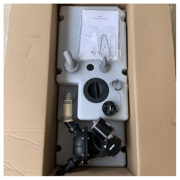 Vetus WWS8812B 88L svart vattensystem för avloppsvatten med pump 12V