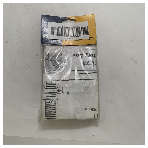 Vetus Batteriebox Montageset - Universelles Marine-Batteriehalter-Set für Boote - BATBOXSET