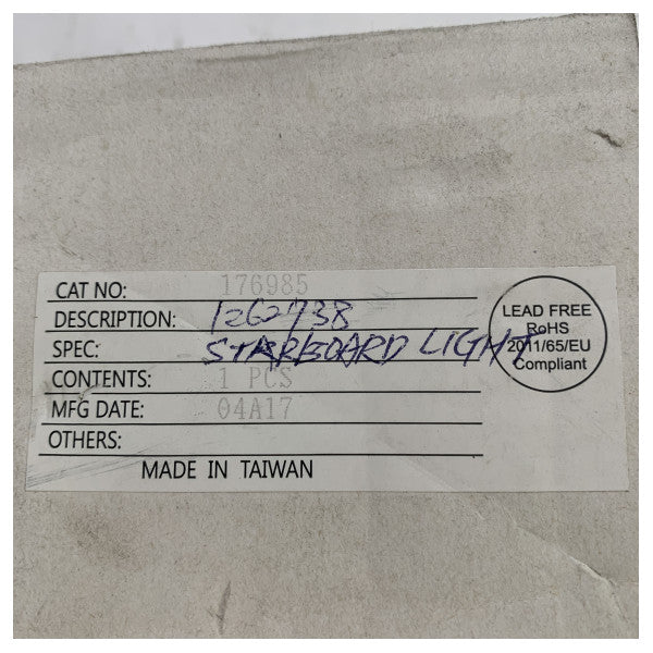 SCI LED tislima tas-silġ tal-lumina tal-navġazzjoni iswed imkebbes 12/24V - C2-0520