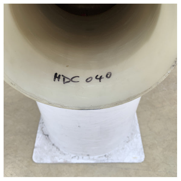 Silenciador de motor de escape de câmara dupla Halyard grp branco 127 - 152mm - H001489