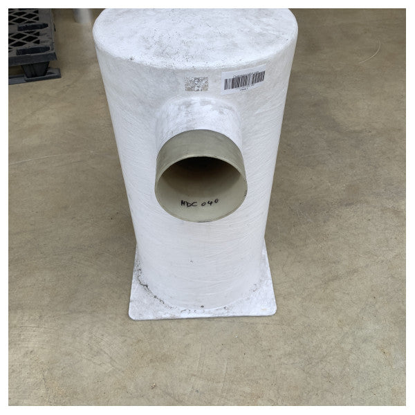 Silenciador de motor de escape de câmara dupla Halyard grp branco 127 - 152mm - H001489