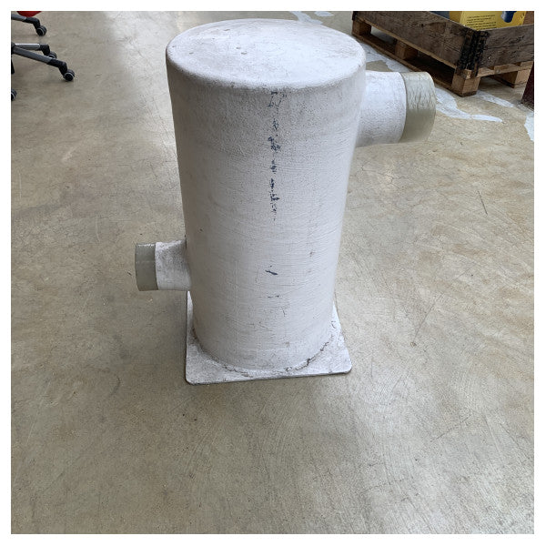 Silenciador de motor de escape de câmara dupla Halyard grp branco 127 - 152mm - H001489