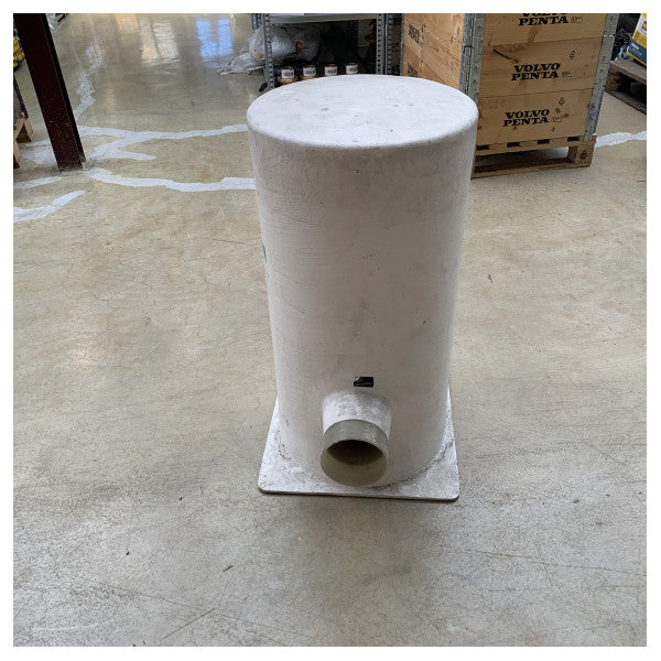 Silenciador de motor de escape de câmara dupla Halyard grp branco 127 - 152mm - H001489