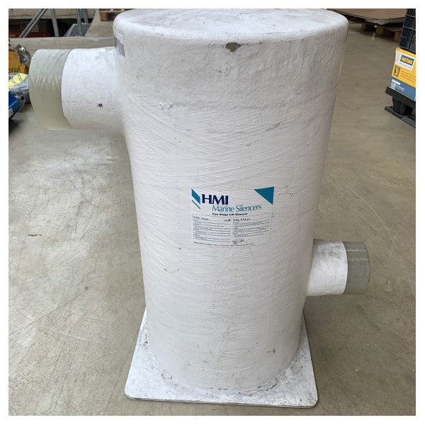 Silenciador de motor de escape de câmara dupla Halyard grp branco 127 - 152mm - H001489