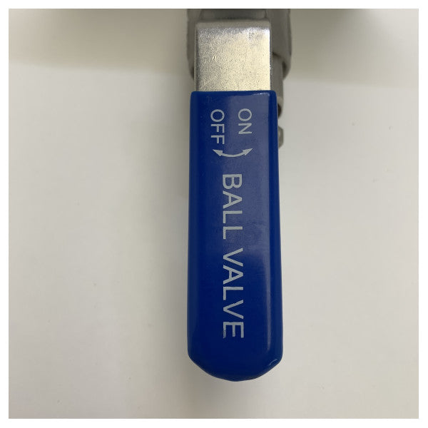 Edelstahl-Marine-Kugelhahn 1 Zoll mit weißer Tru-Hull-Montageplatte