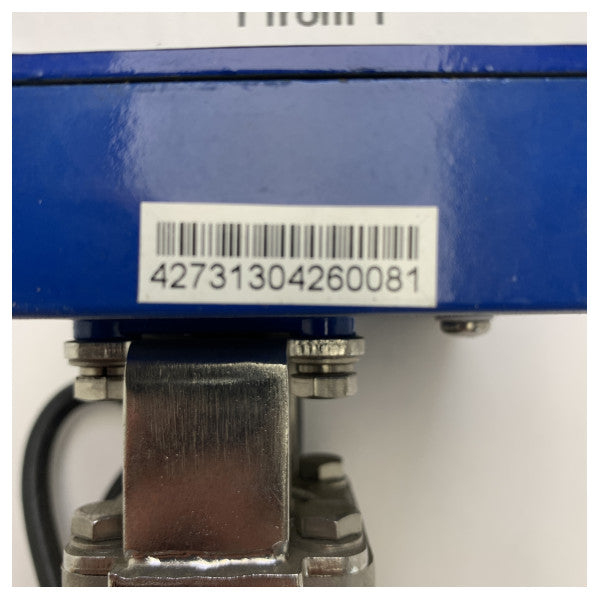 Vetus MV12A1 моторизирана топка клапа 12V IP67 морски клас с ръчно управление 1/2 инча