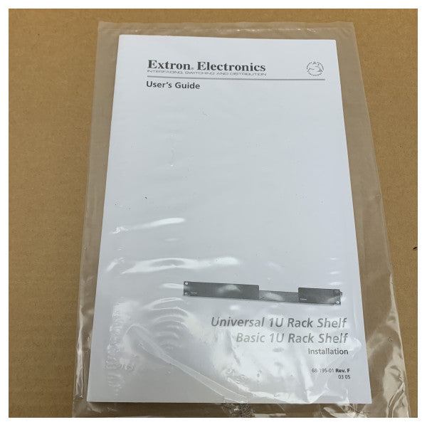 Soporte de montaje metálico para estante universal 1U RSU 129 de Extron