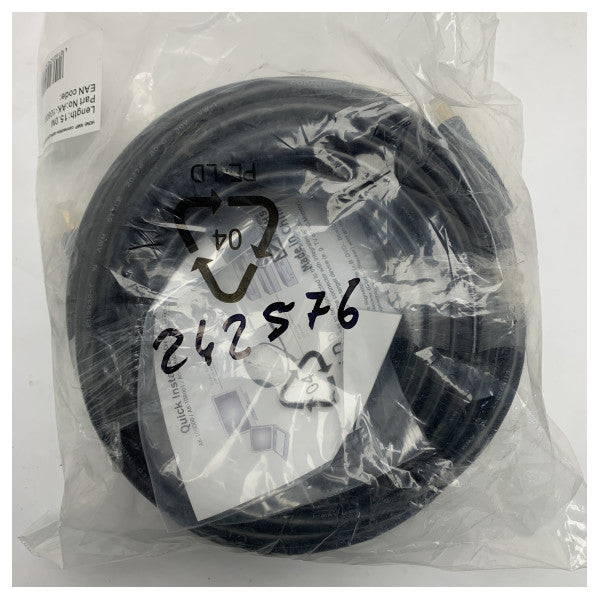 Cabo HDMI de alta qualidade de 15 m para equipamento áudio e vídeo marítimo com conectores dourados