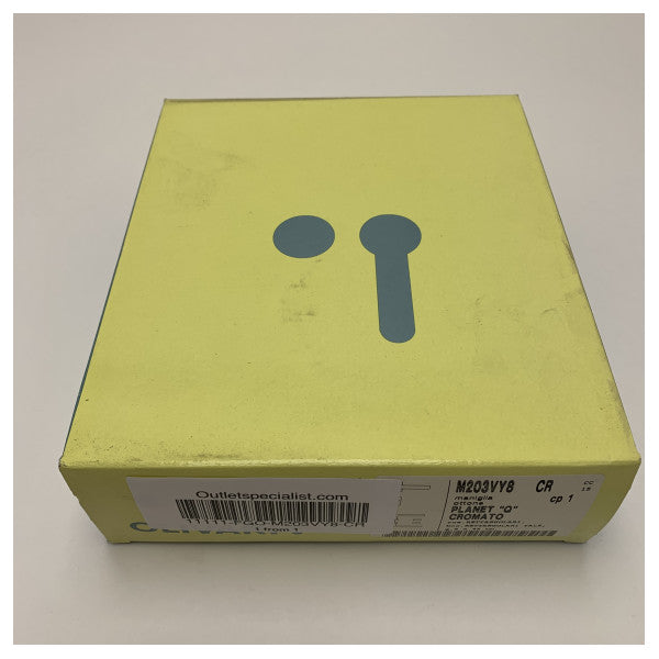 Klamka drzwiowa Olivari Planet Q Chrome do zastosowań morskich - trwałe mosiężne wykończenie, odpowiednia do zamków Yale