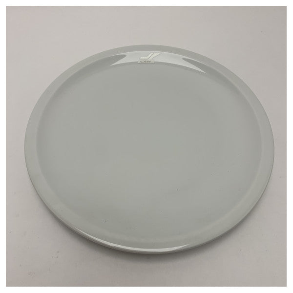 CRN holdbar middagstallerken i marineporcelæn med kromkant - 24 cm, vandtæt og tåler opvaskemaskine