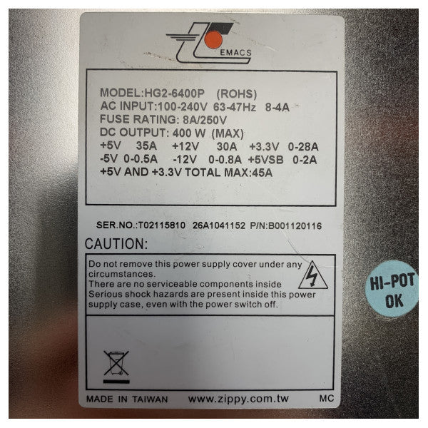 Hatteland HG26400P güç kaynağı modülü