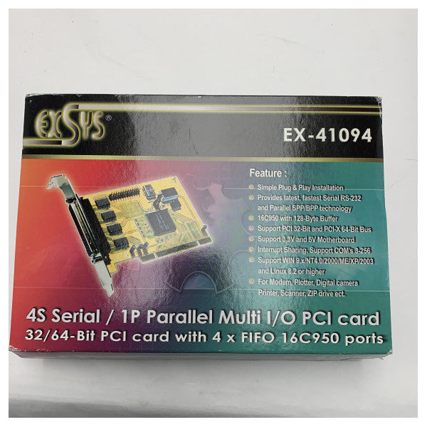 Exsys EX-41094 オックスフォード OX16PCI954 4S シリアル RS-232/1P