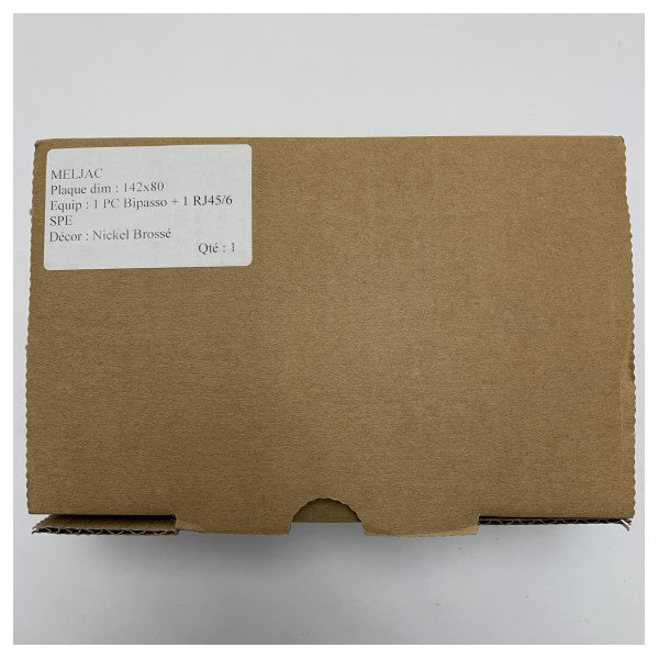 Meljacの海洋の電気取付けのための海洋の等級のステンレス鋼RJ45及び両極スイッチパネル142x80mm