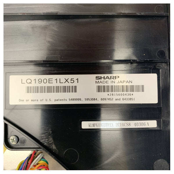 Furuno MFD bezel and LCD assembly MU-190RH