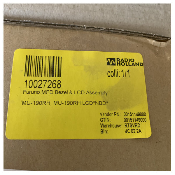 Conjunto de bezel e LCD Furuno MFD MU-190RH
