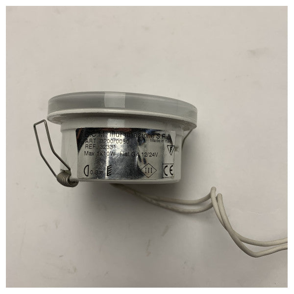 BCM Vandtæt Marine Spotlight 80mm | Holdbar 12V/24V Halogen Indbygget Spotlight til både og yachter