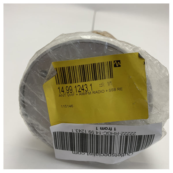 Antena Marinha RR Electronic DELTA 200S para VHF, AM, FM e SSB