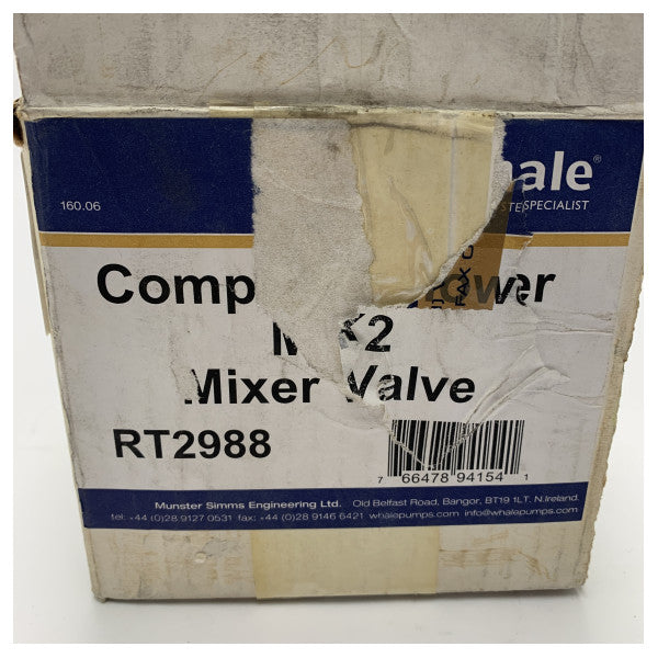 Whale paslanmaz çelik tek kollu duş bataryası RT2988