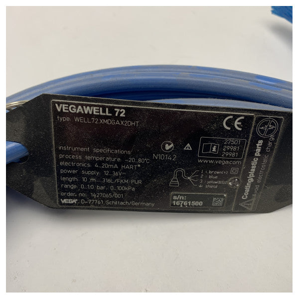 Vegawell 72 1 BAR 10M niveautransducer - WELL72XMDGAX2DH