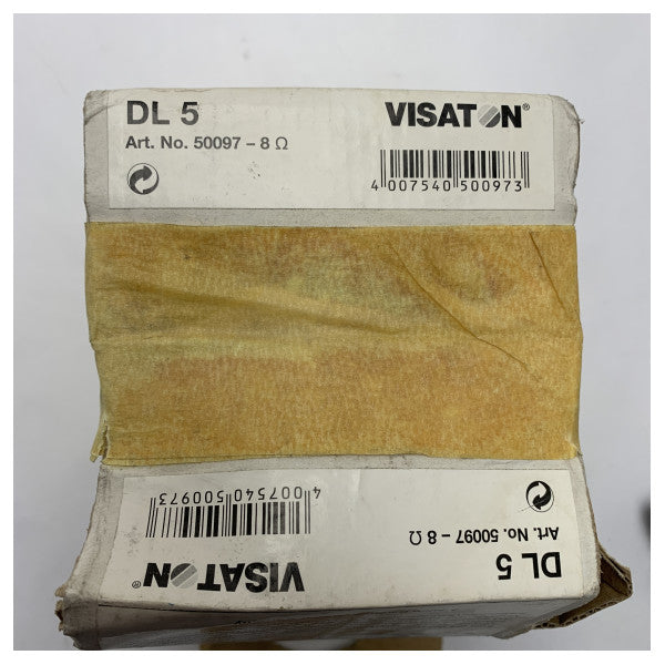 2x Visaton DL5 Marine In-Ceiling Speaker - Compact 2 Inch 8 Ohm High-Quality Sound for Boat Interiors