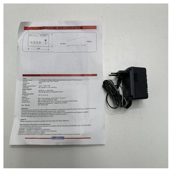 Orlaco 2-1 Video Camera Switcher - 0404510