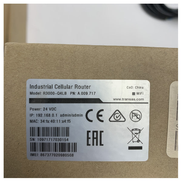 Robustel Transas R3000-Q4LB Maritimt Industri Wifi Router - Säker Sjöfartsnätverkslösning
