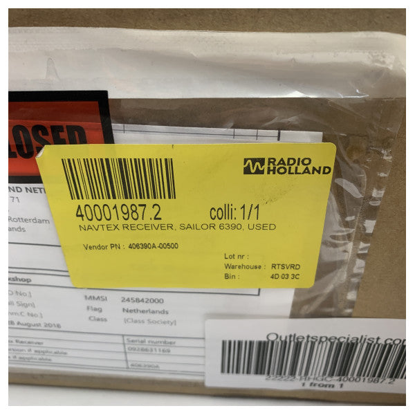 RECEVEUR Navtex USED SAILOR 6390 - 406390A-00500