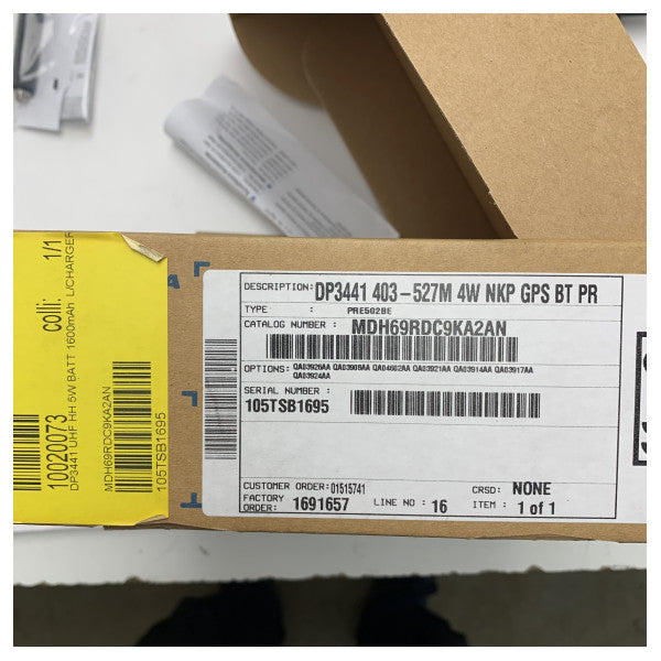 Motorola DP3441 UHF Handhållen Tvåvägsradio för Maritim och Professionell Användning - MDH69RDC9KA2AN