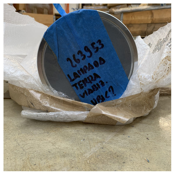 Candeeiro de pé em aço inoxidável Viabiz Cilindro F4110.01 - Iluminação náutica durável e resistente à corrosão