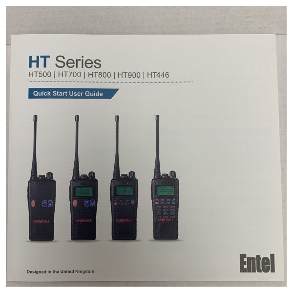 Entel HT722S VHF High Band Marine Handhold Radio Komplett Sett - 136 - 174 MHz 5W