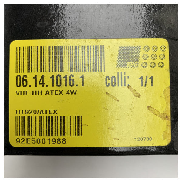 エンテル HT920 ATEX VHFマリンラジオ - 危険な環境用ハンドヘルドウォーキートーキー