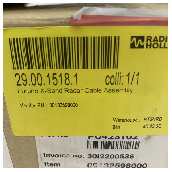 كابل رادار Furuno MJ-B24LPF0012 20M FR-8065 - 00132598000