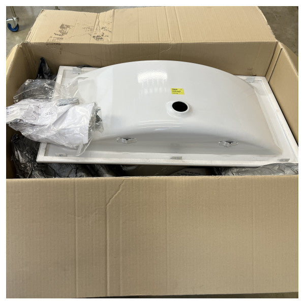 Alape EB.R800 build in Washbasin 800 x 121 x 450 mm - Durable Ceramic Sink for Ships & Maritime Use - 2203200000