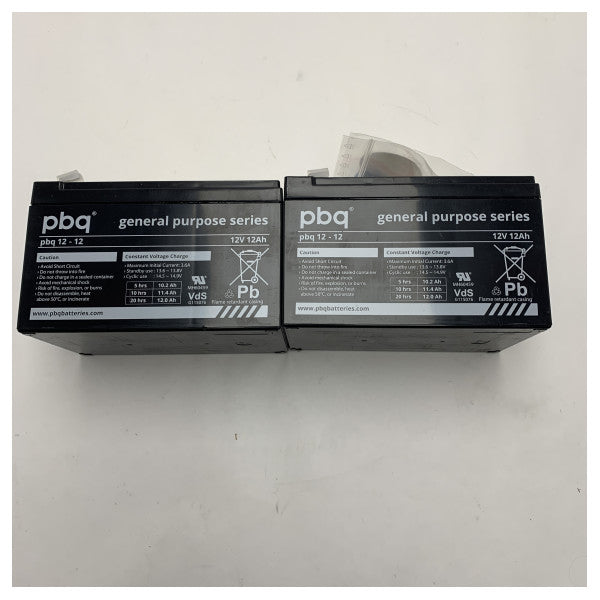 PNB 12V 12Ah Generel Formål AGM Batteri til Marine- og Backup Strøm Applikationer